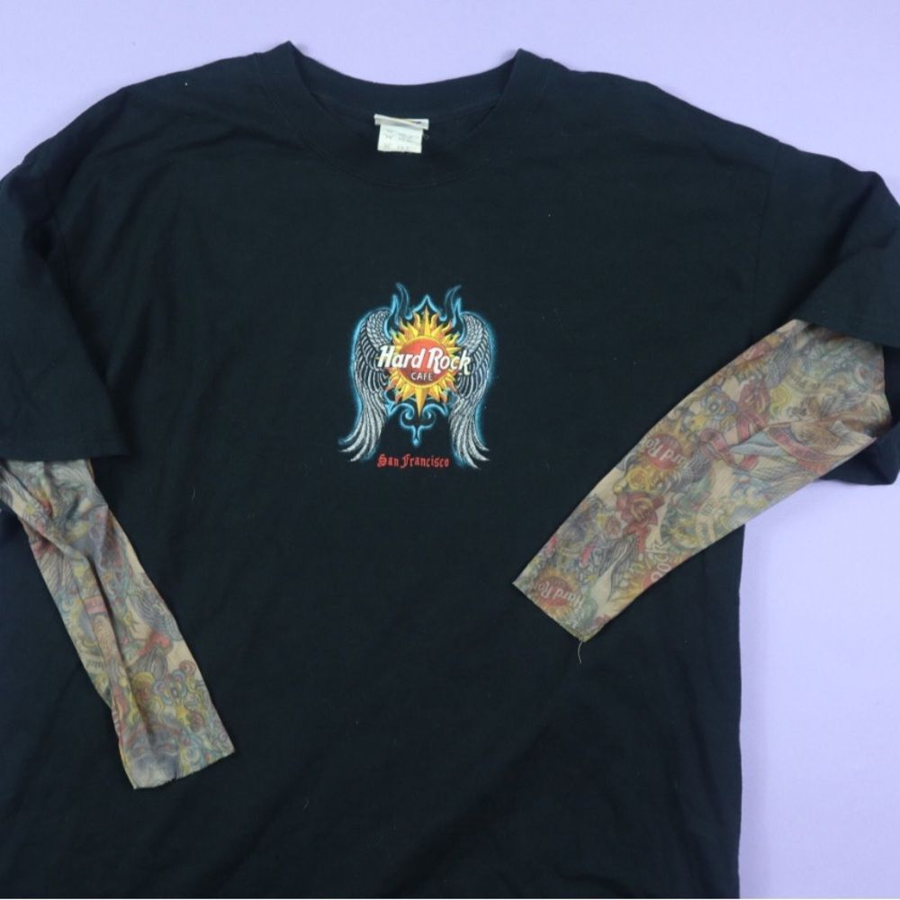 Hard Rock Cafe New York tattoo sleeve shirt